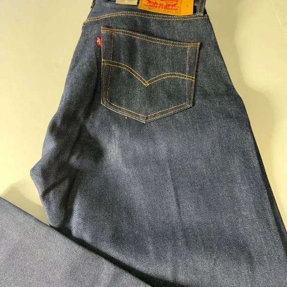 Men's Straight Denim Jeans - Deep Blue